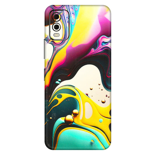 HMD NOKIA Phone Skins (All Models) - Multicolor Abstract pattern - 3D Embossed Finish (L-254) HMD Nokia C32