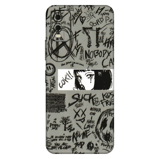HMD NOKIA Phone Skins (All Models) - Never Have Love Anime - 3D Embossed Finish (L-260) HMD Nokia C32