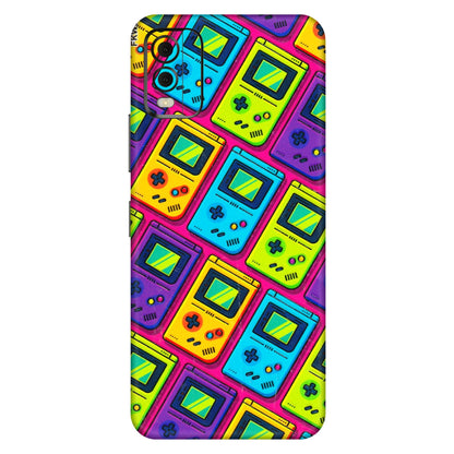 HMD NOKIA Phone Skins (All Models) - Gameboy Colourful - 3D Embossed Finish (L-266) HMD Nokia C32
