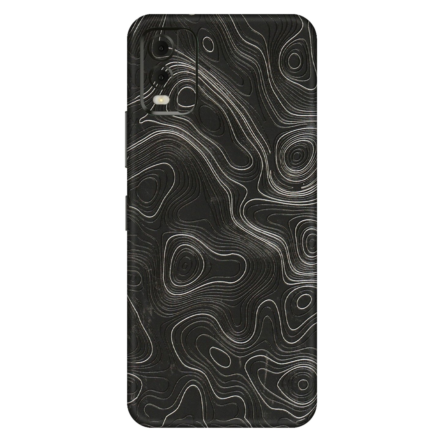 HMD NOKIA Phone Skins (All Models) - Abstract White Line Map - 3D Embossed Finish (L-269) HMD Nokia C32
