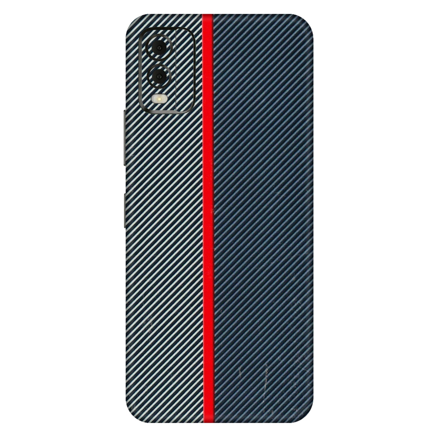 HMD NOKIA Phone Skins (All Models) - Blue Sober Lines - 3D Embossed Finish (L-305) HMD Nokia C32