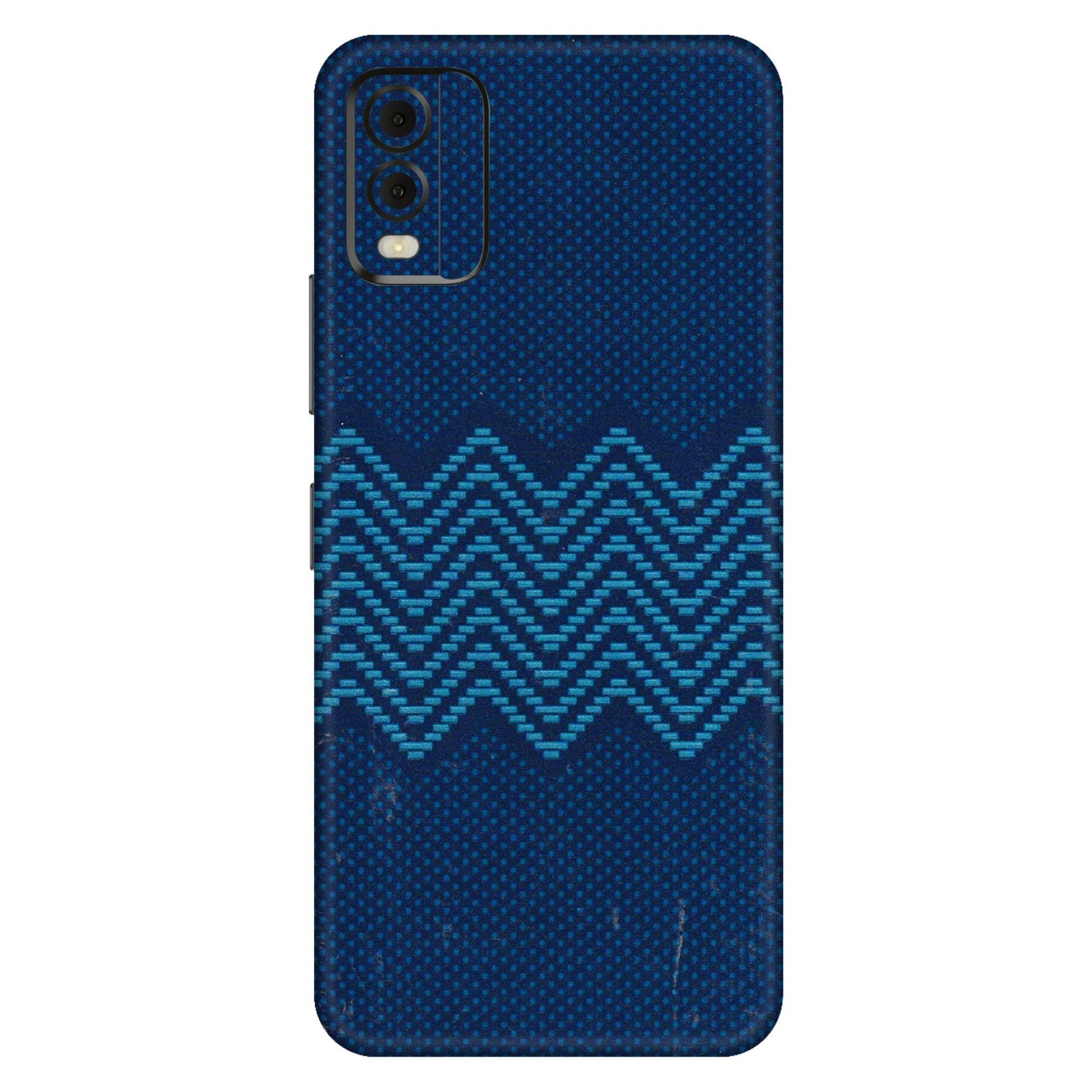 HMD NOKIA Phone Skins (All Models) - Blue Sober Waves - 3D Embossed Finish (L-306) HMD Nokia C32