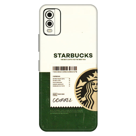 HMD NOKIA Phone Skins (All Models) - Starbucks Barcode - 3D Embossed Finish (L-308) HMD Nokia C32