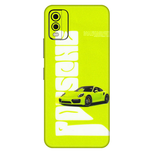 HMD NOKIA Phone Skins (All Models) - Lime Green Porche - 3D Embossed Finish (L-30) HMD Nokia C32
