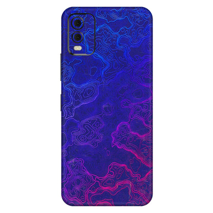 HMD NOKIA Phone Skins (All Models) - Purple Ripples Swirl - 3D Embossed Finish (L-314) HMD Nokia C32