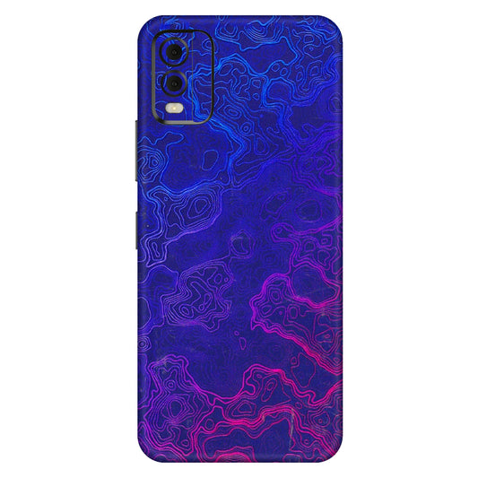 HMD NOKIA Phone Skins (All Models) - Purple Ripples Swirl - 3D Embossed Finish (L-314) HMD Nokia C32
