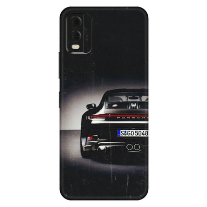 HMD NOKIA Phone Skins (All Models) - New Black Porsche GT3 - 3D Embossed Finish (L-327) HMD Nokia C32