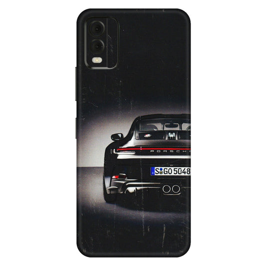HMD NOKIA Phone Skins (All Models) - New Black Porsche GT3 - 3D Embossed Finish (L-327) HMD Nokia C32