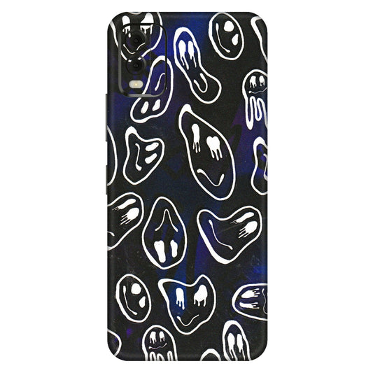HMD NOKIA Phone Skins (All Models) - Distorted Smileys - 3D Embossed Finish (L-92) HMD Nokia C32