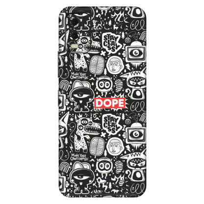 HMD NOKIA Phone Skins (All Models) - Dope Stay Classy Black Doodles - Matte Finish (M-126) HMD Nokia C32