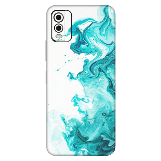 HMD NOKIA Phone Skins (All Models) - Sky Blue Abstract Colour - Matte Finish (M-146) HMD Nokia C32
