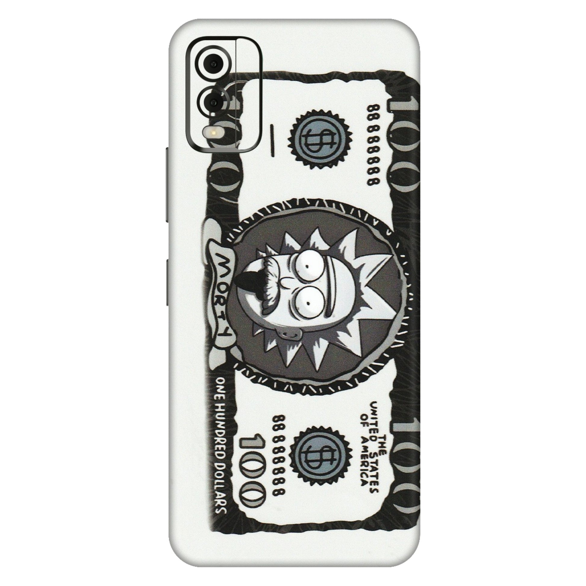 HMD NOKIA Phone Skins (All Models) - Rick And Morty Hundred Dollar Anime - Matte Finish (M-161) HMD Nokia C32