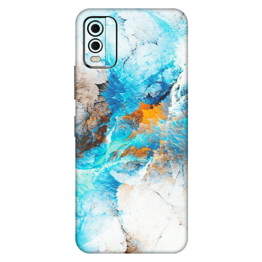 HMD NOKIA Phone Skins (All Models) - Blue Waves Abstract - Matte Finish (M-19) HMD Nokia C32