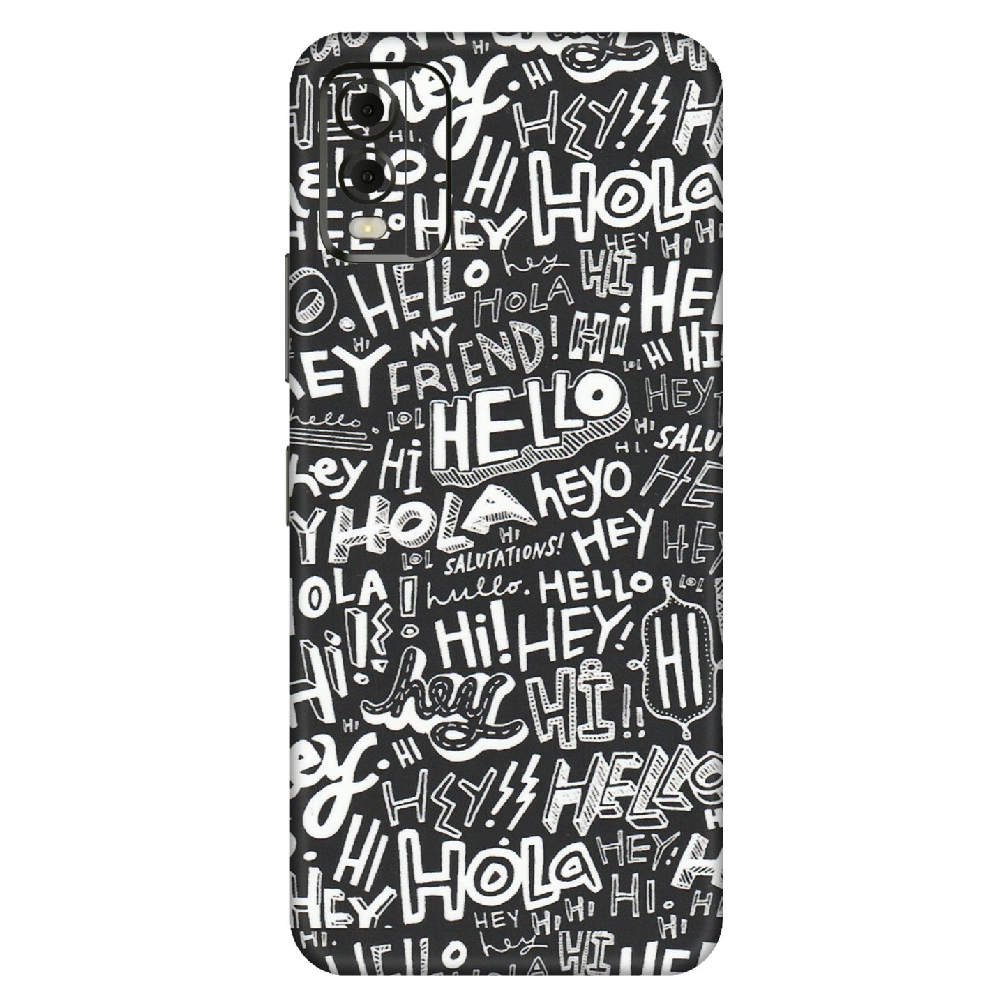 HMD NOKIA Phone Skins (All Models) - Hi Hello Doodles - Matte Finish (M-25) HMD Nokia C32