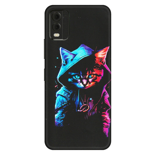 HMD NOKIA Phone Skins (All Models) - Cyberpunk Cat - Matte Finish (M-45) HMD Nokia C32