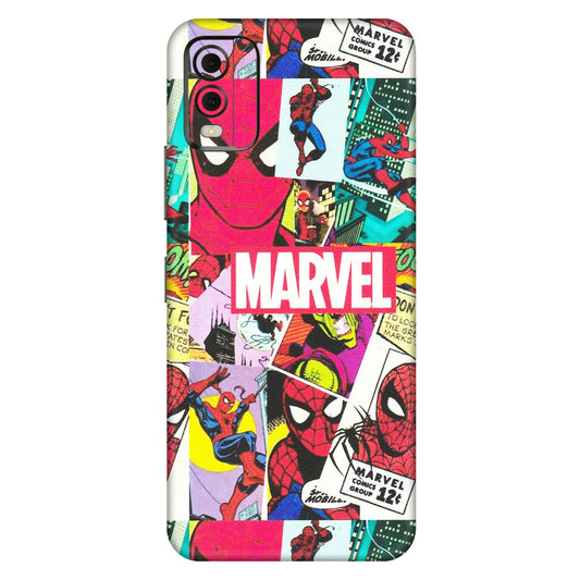 HMD NOKIA Phone Skins (All Models) - Marvel Comic Spiderman Grafitti - Matte Finish (M-72) HMD Nokia C32