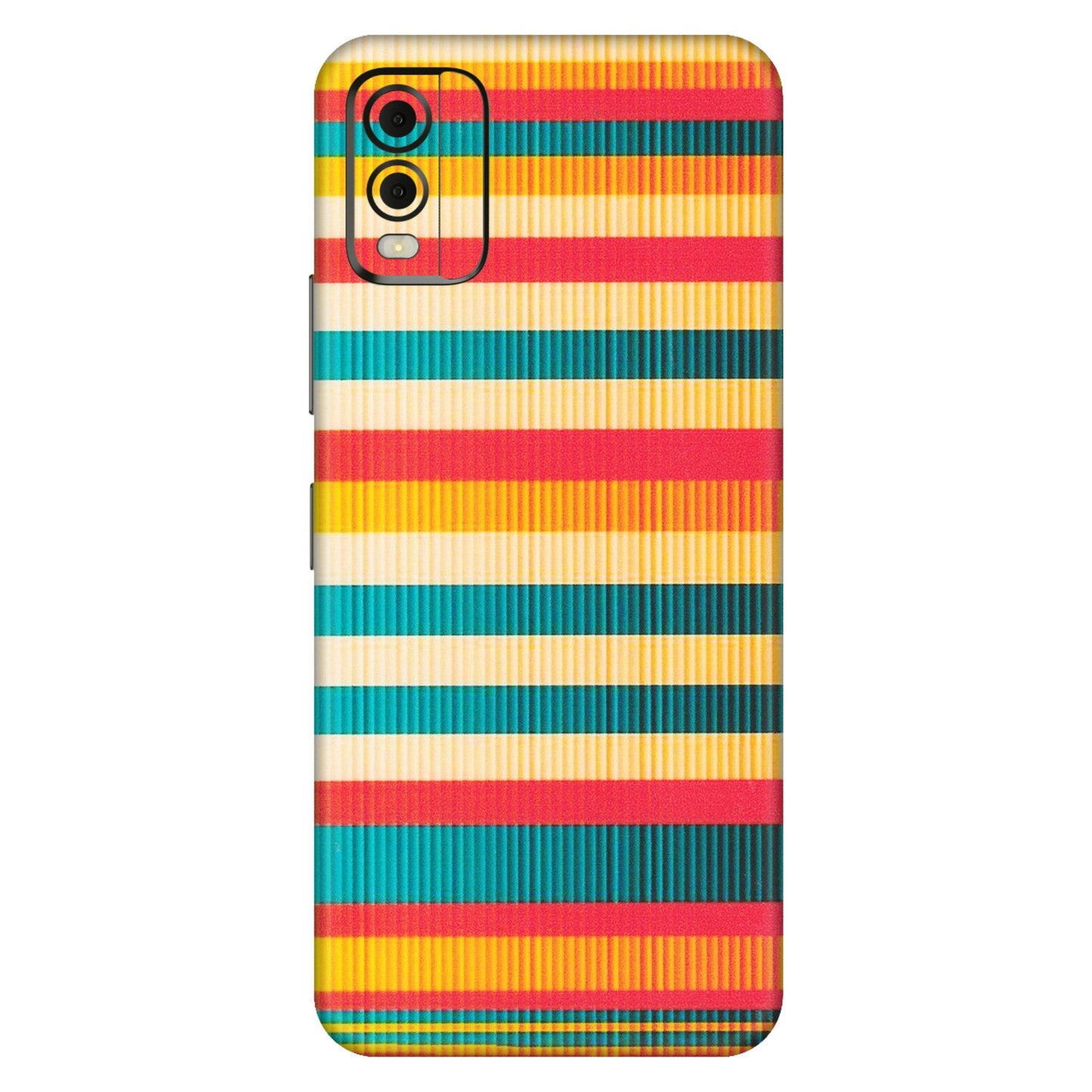 HMD NOKIA Phone Skins (All Models) - Colourful Stripes Soothing Effect - Matte Finish (M-86) HMD Nokia C32