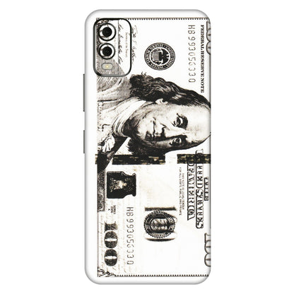 HMD NOKIA Phone Skins (All Models) - 100 Dollar Currency - Transparent Finish (T-01) HMD Nokia C32