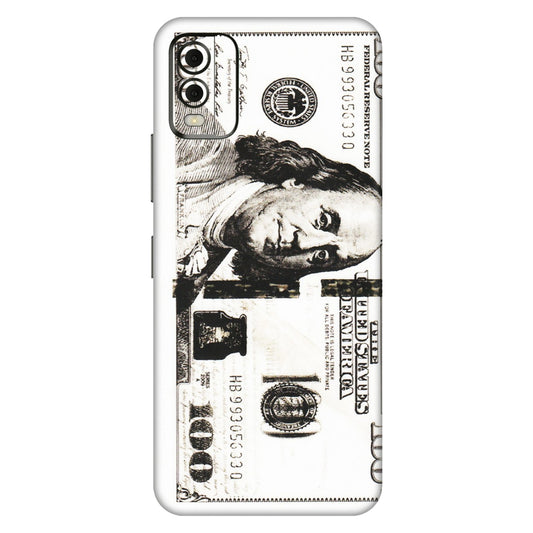 HMD NOKIA Phone Skins (All Models) - 100 Dollar Currency - Transparent Finish (T-01) HMD Nokia C32