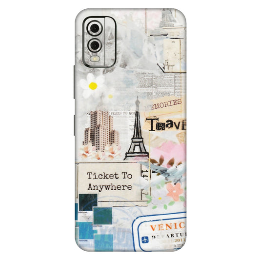 HMD NOKIA Phone Skins (All Models) - Travel Memories - Transparent Finish (T-09) HMD Nokia C32