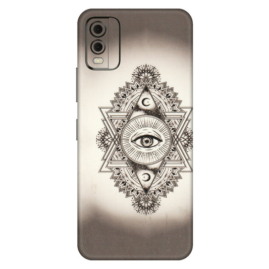HMD NOKIA Phone Skins (All Models) - Illuminati Great Eye - Transparent Finish (T-14) HMD Nokia C32