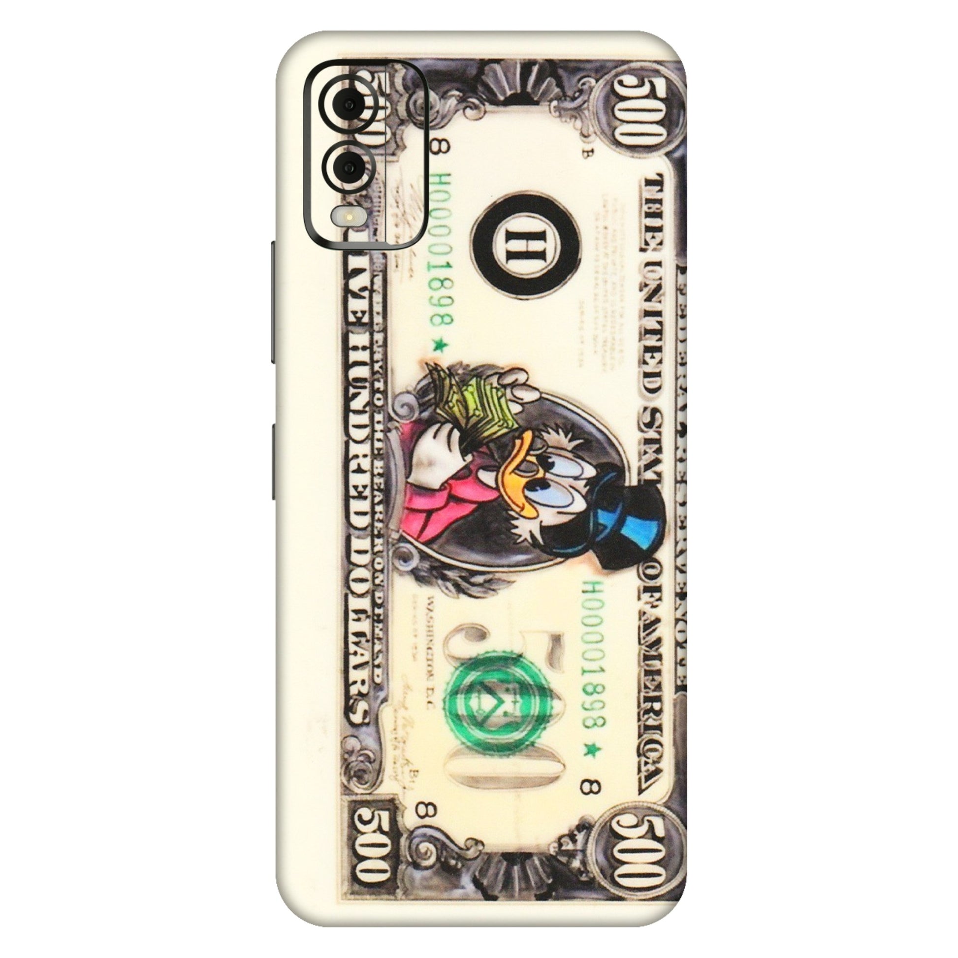 HMD NOKIA Phone Skins (All Models) - Five Hundred Dollar Duck - Transparent Finish (T-15) HMD Nokia C32