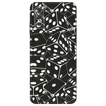 HMD NOKIA Phone Skins (All Models) - Big Black Dices - 3D Embossed Finish (L-106) HMD Nokia G42 5G