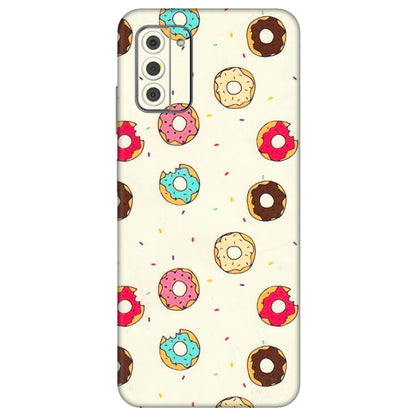 HMD NOKIA Phone Skins (All Models) - Mini Donuts Doodle Art - 3D Embossed Finish (L-122) HMD Nokia G42 5G