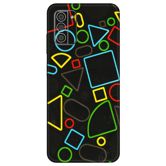 HMD NOKIA Phone Skins (All Models) - Black Shapes - 3D Embossed Finish (L-131) HMD Nokia G42 5G