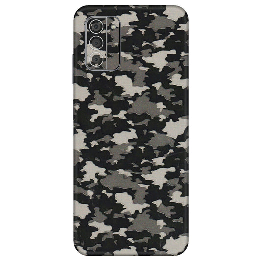 HMD NOKIA Phone Skins (All Models) - Black/Grey Camoflaunge - 3D Embossed Finish (L-142) HMD Nokia G42 5G