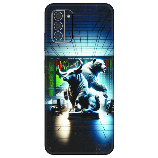 HMD NOKIA Phone Skins (All Models) - Stock Market Sensex Bear vs Bulls - 3D Embossed Finish (L-15) HMD Nokia G42 5G