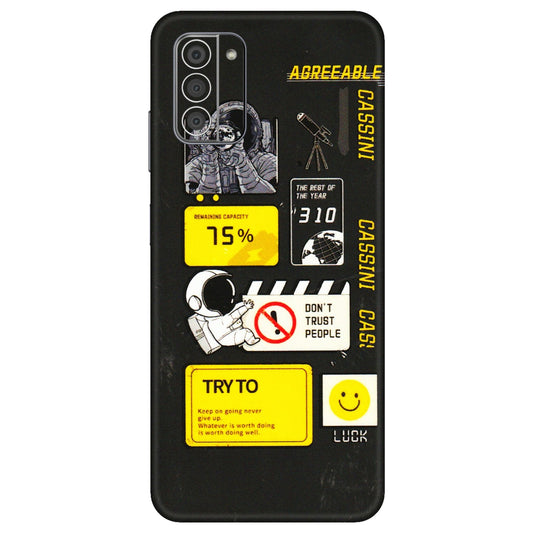 HMD NOKIA Phone Skins (All Models) - Black Cassini - 3D Embossed Finish (L-161) HMD Nokia G42 5G