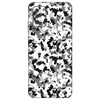 HMD NOKIA Phone Skins (All Models) - White Black Camouflage - 3D Embossed Finish (L-18) HMD Nokia G42 5G