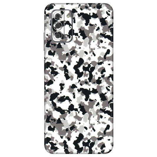 HMD NOKIA Phone Skins (All Models) - White Black Camouflage - 3D Embossed Finish (L-18) HMD Nokia G42 5G