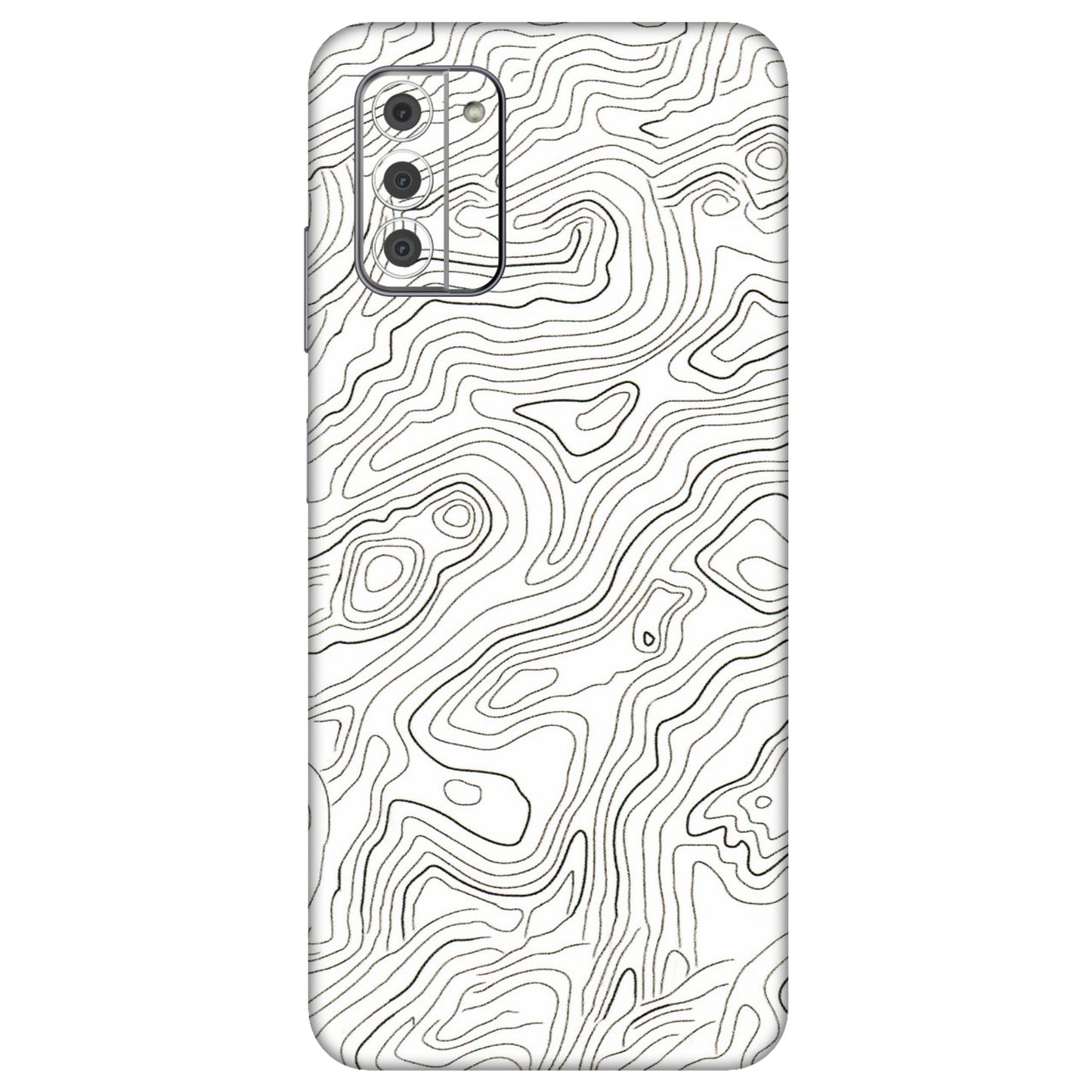 HMD NOKIA Phone Skins (All Models) - White Black Swirls - 3D Embossed Finish (L-219) HMD Nokia G42 5G