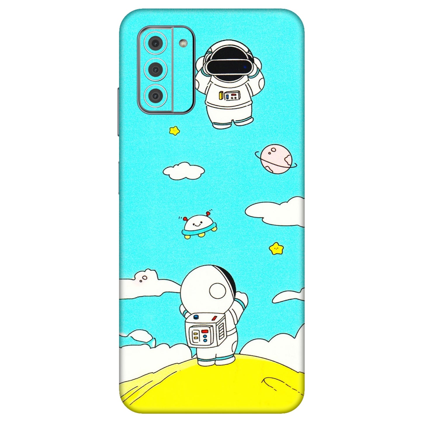 HMD NOKIA Phone Skins (All Models) - Blue Skies Astro Float - 3D Embossed Finish (L-230) HMD Nokia G42 5G