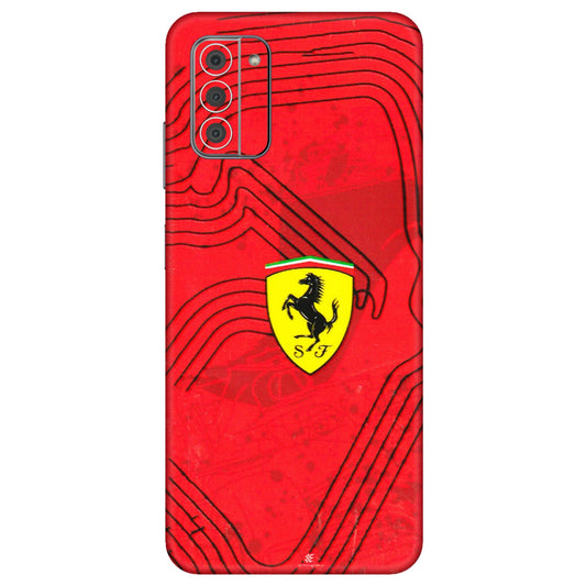 HMD NOKIA Phone Skins (All Models) - Red Ferrari Logo Stylish - 3D Embossed Finish (L-238) HMD Nokia G42 5G