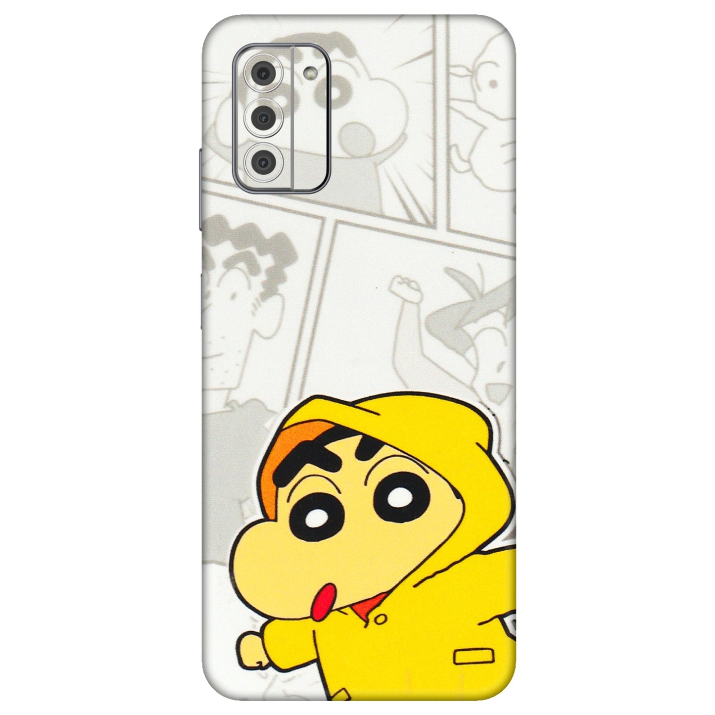 HMD NOKIA Phone Skins (All Models) - Yellow Shinchan Comic - 3D Embossed Finish (L-246) HMD Nokia G42 5G