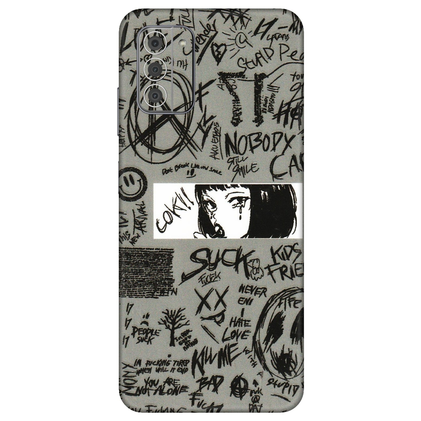 HMD NOKIA Phone Skins (All Models) - Never Have Love Anime - 3D Embossed Finish (L-260) HMD Nokia G42 5G