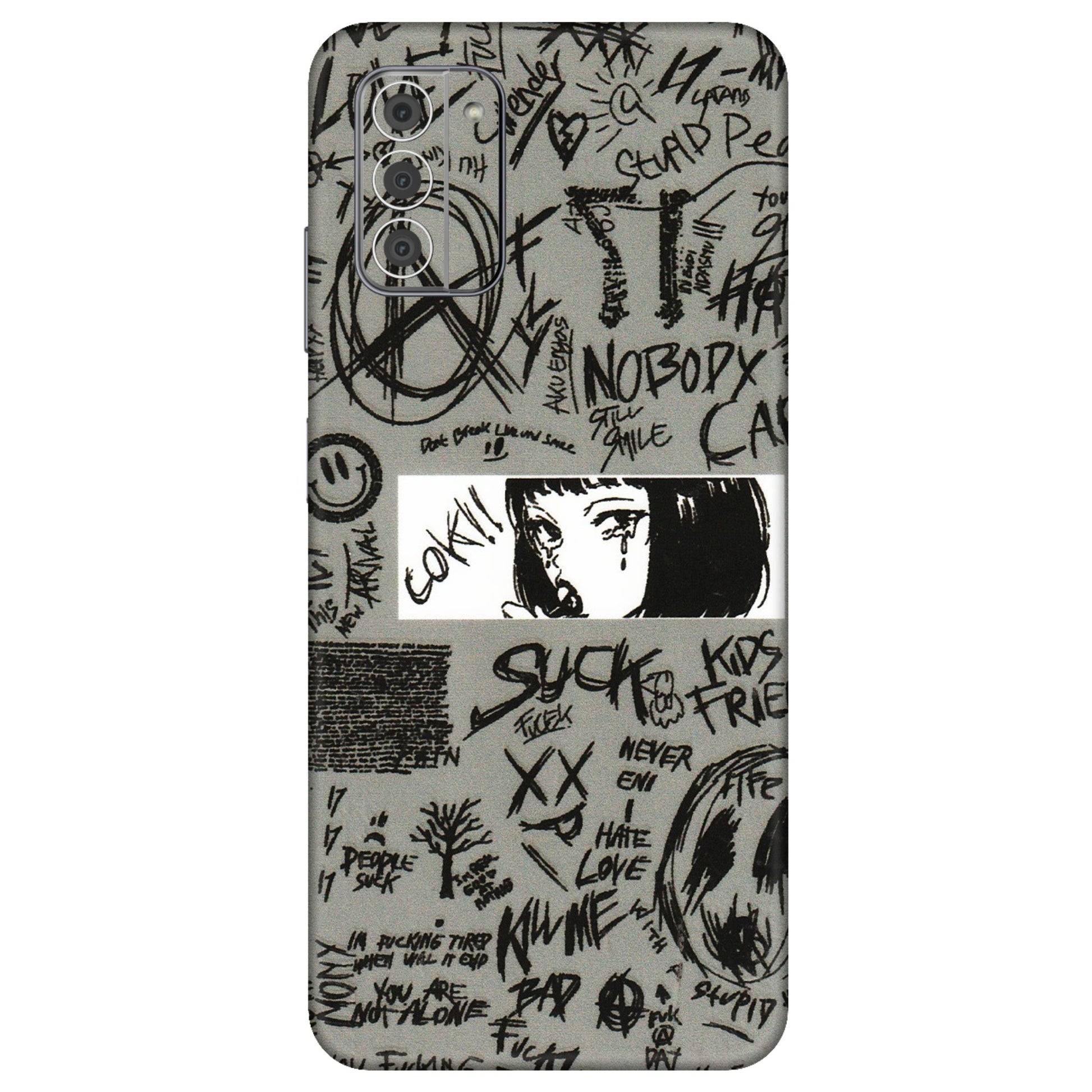 HMD NOKIA Phone Skins (All Models) - Never Have Love Anime - 3D Embossed Finish (L-260) HMD Nokia G42 5G