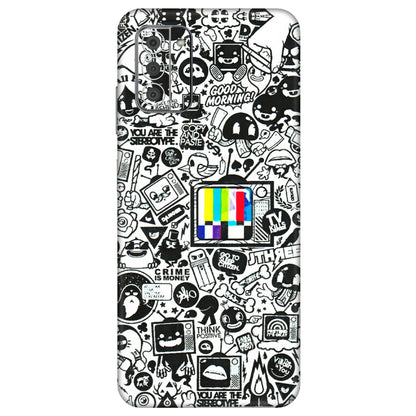 HMD NOKIA Phone Skins (All Models) - Doodles Positive Art - 3D Embossed Finish (L-263) HMD Nokia G42 5G