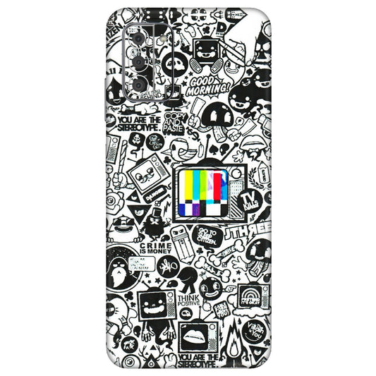 HMD NOKIA Phone Skins (All Models) - Doodles Positive Art - 3D Embossed Finish (L-263) HMD Nokia G42 5G