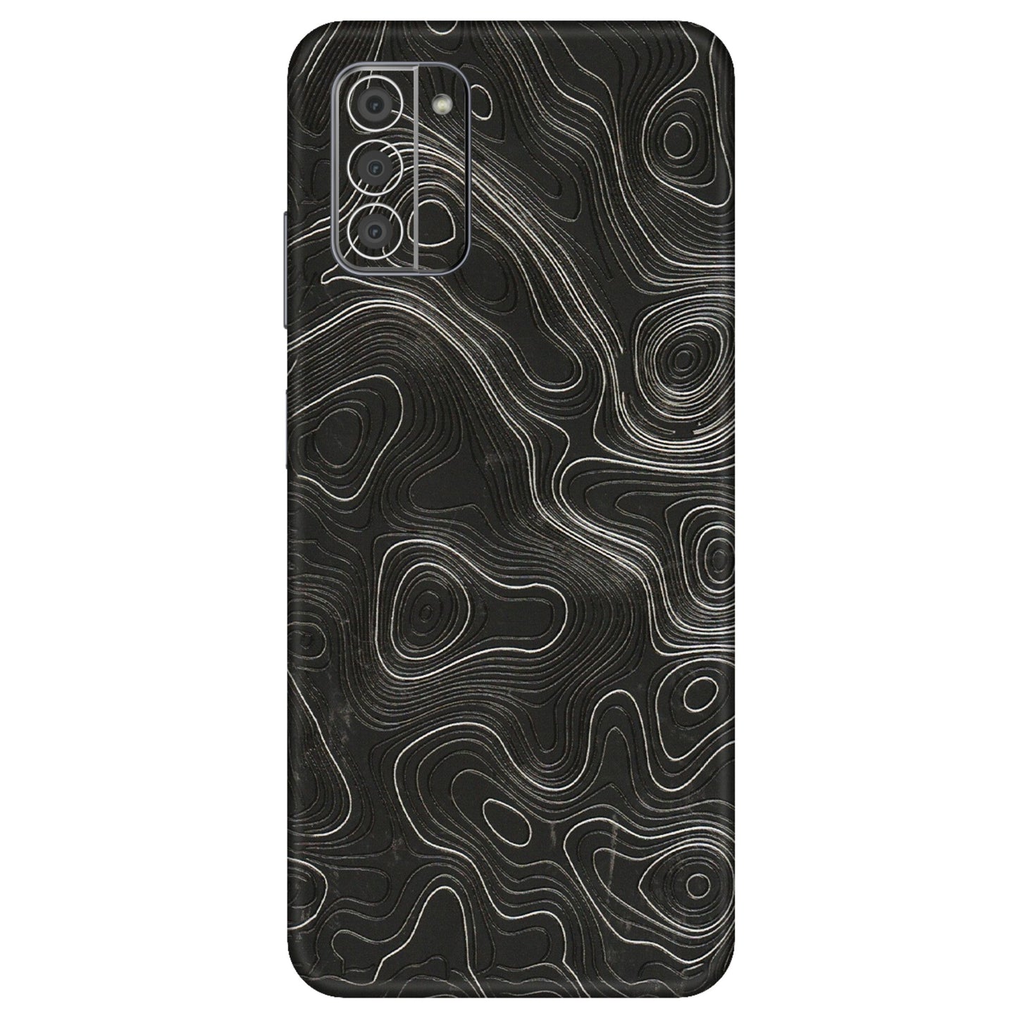 HMD NOKIA Phone Skins (All Models) - Abstract White Line Map - 3D Embossed Finish (L-269) HMD Nokia G42 5G