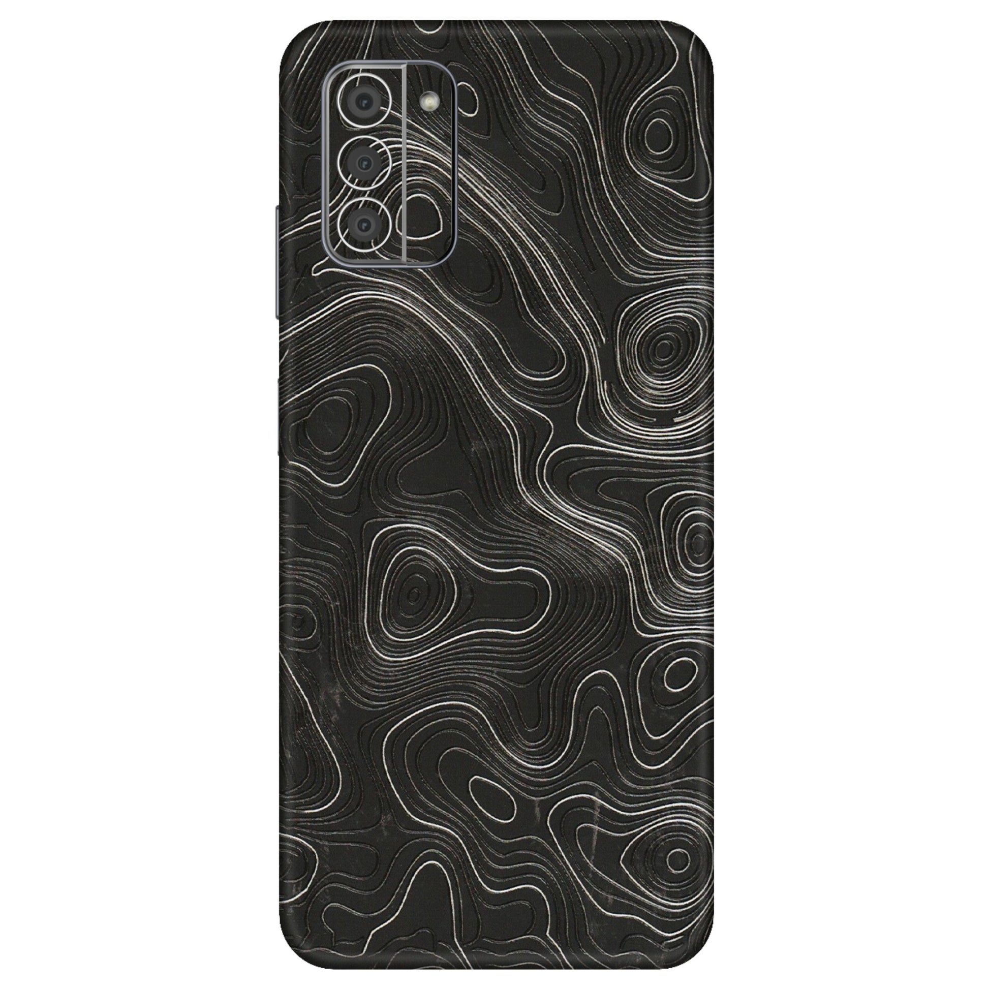 HMD NOKIA Phone Skins (All Models) - Abstract White Line Map - 3D Embossed Finish (L-269) HMD Nokia G42 5G
