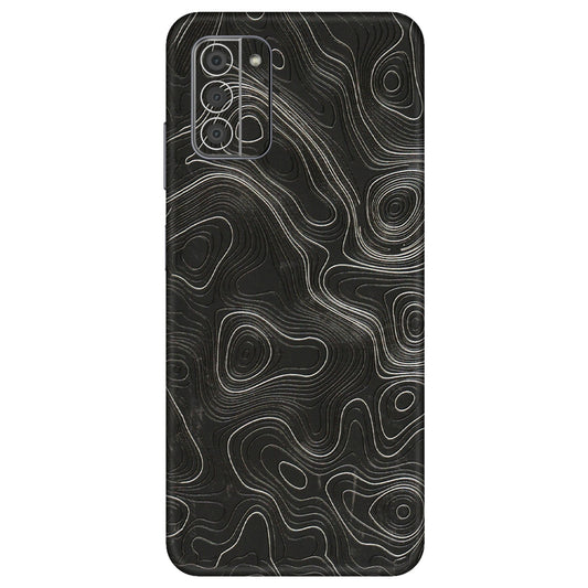 HMD NOKIA Phone Skins (All Models) - Abstract White Line Map - 3D Embossed Finish (L-269) HMD Nokia G42 5G