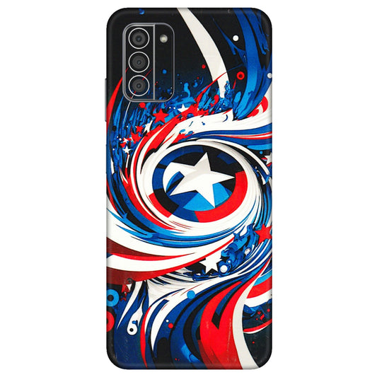 HMD NOKIA Phone Skins (All Models) - Captain America Logo - 3D Embossed Finish (L-307) HMD Nokia G42 5G