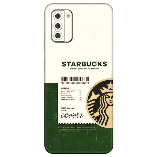HMD NOKIA Phone Skins (All Models) - Starbucks Barcode - 3D Embossed Finish (L-308) HMD Nokia G42 5G
