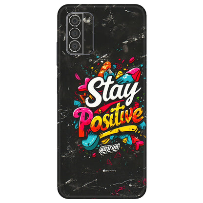 HMD NOKIA Phone Skins (All Models) - Stay Positive Black - 3D Embossed Finish (L-31) HMD Nokia G42 5G