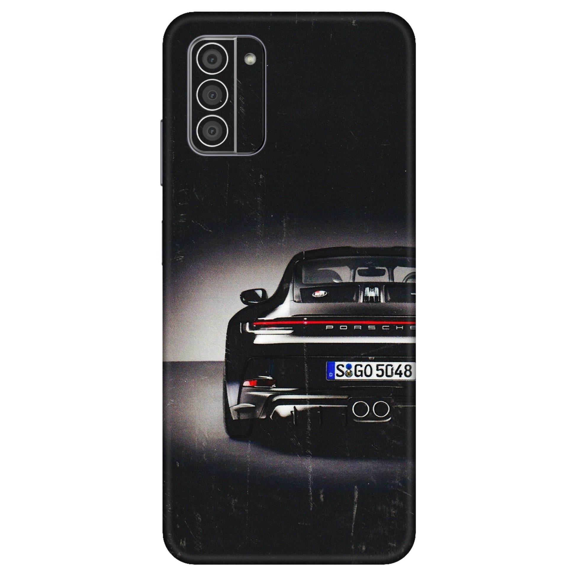 HMD NOKIA Phone Skins (All Models) - New Black Porsche GT3 - 3D Embossed Finish (L-327) HMD Nokia G42 5G