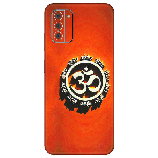 HMD NOKIA Phone Skins (All Models) - Aum Shiv Orange - 3D Embossed Finish (L-32) HMD Nokia G42 5G